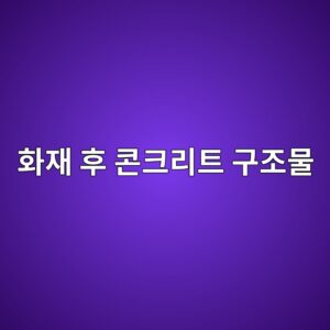 화재 후 콘크리트 구조물의 보수 가능성 판정법 2 ed9994ec9eac ed9b84 ecbd98ed81aceba6aced8ab8 eab5aceca1b0ebacbc 1788310279